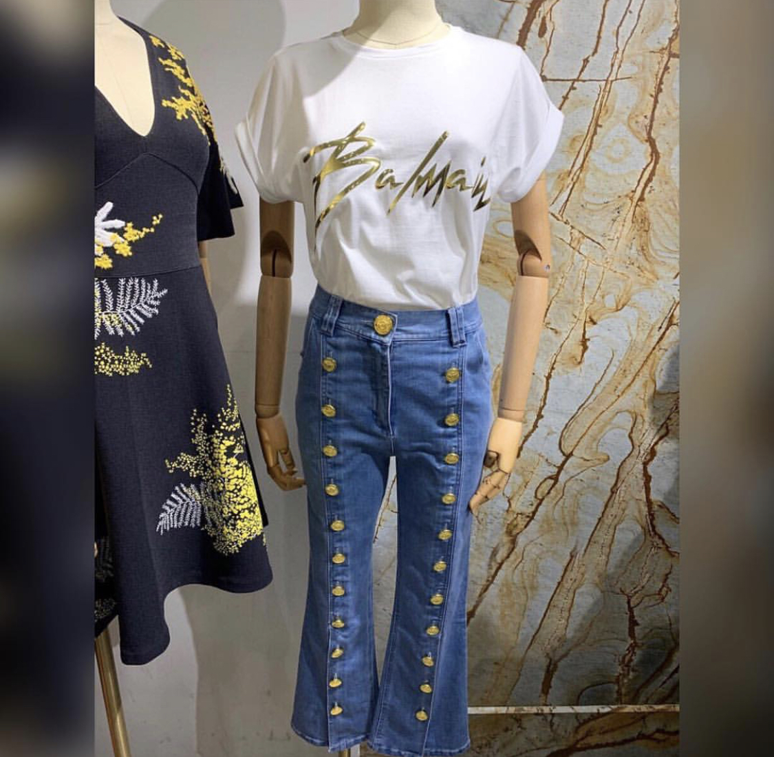 Balmain t-shirt and jeans