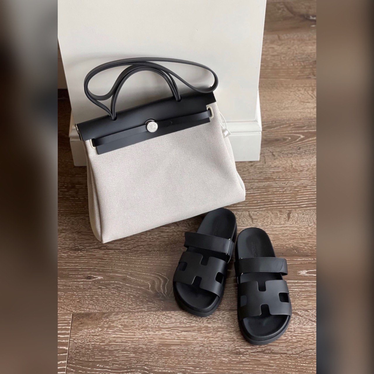 Hermes shoes & bag