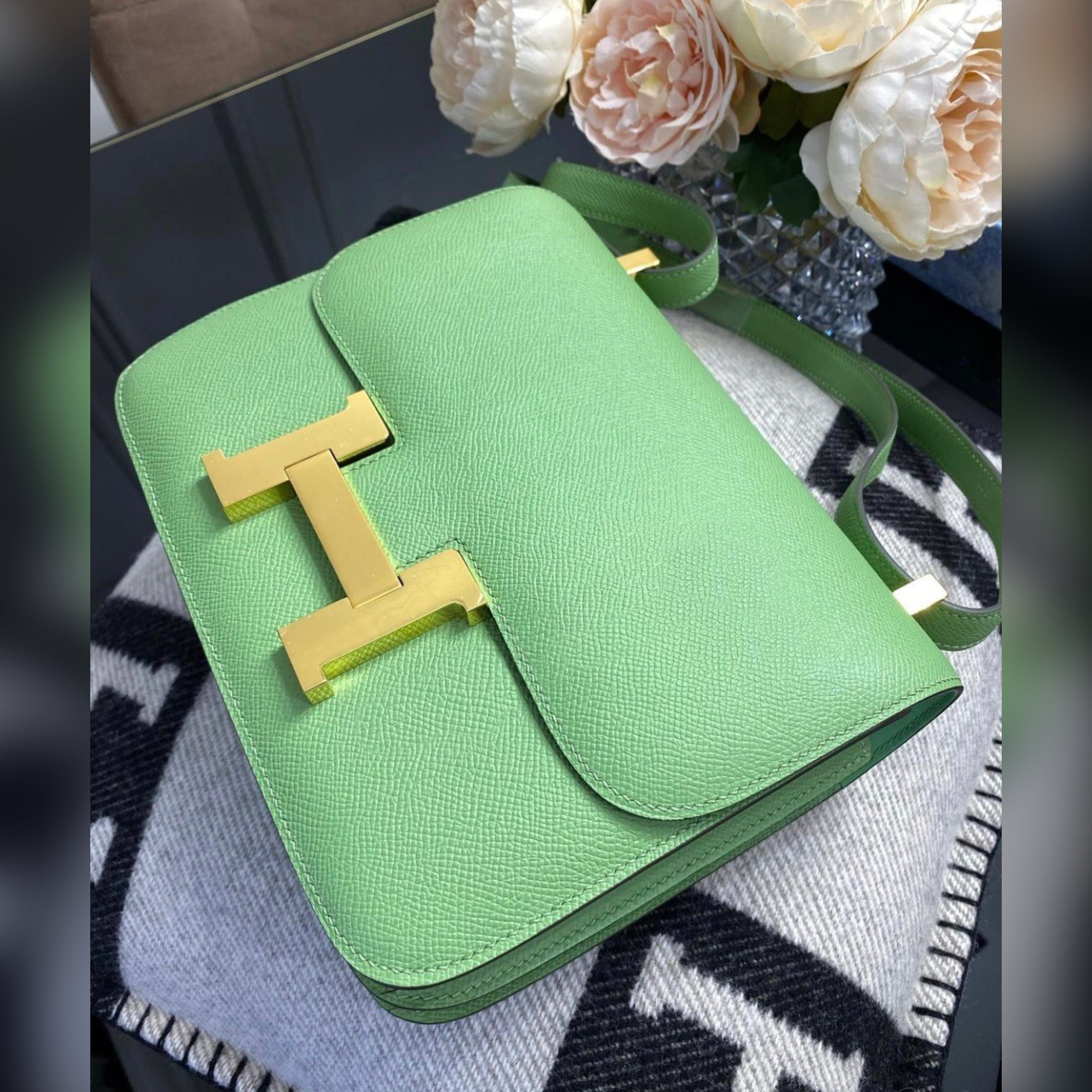 Hermes Constance Epsom Gold bag