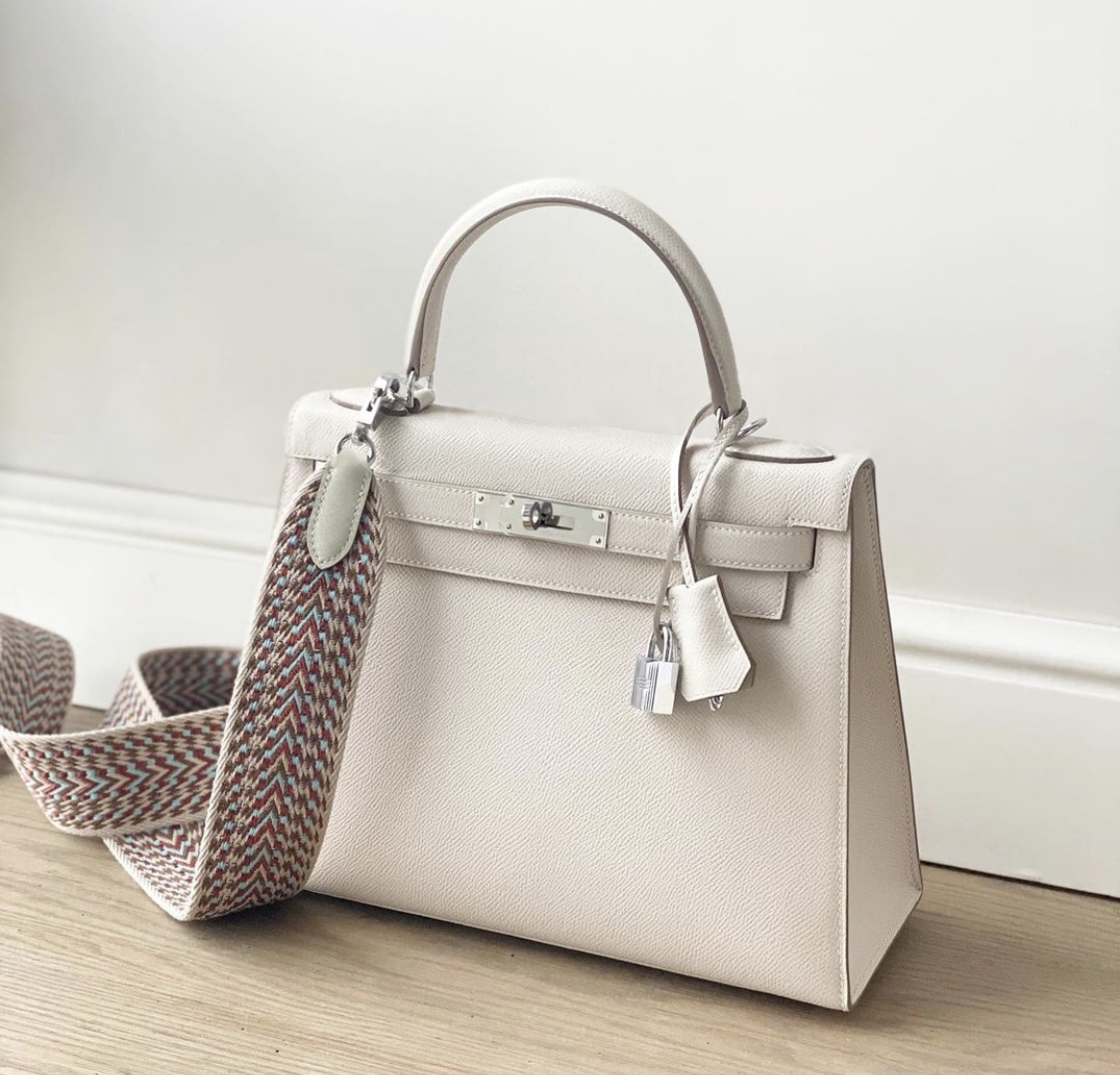 Hermès Kelly Epsom Silver bags