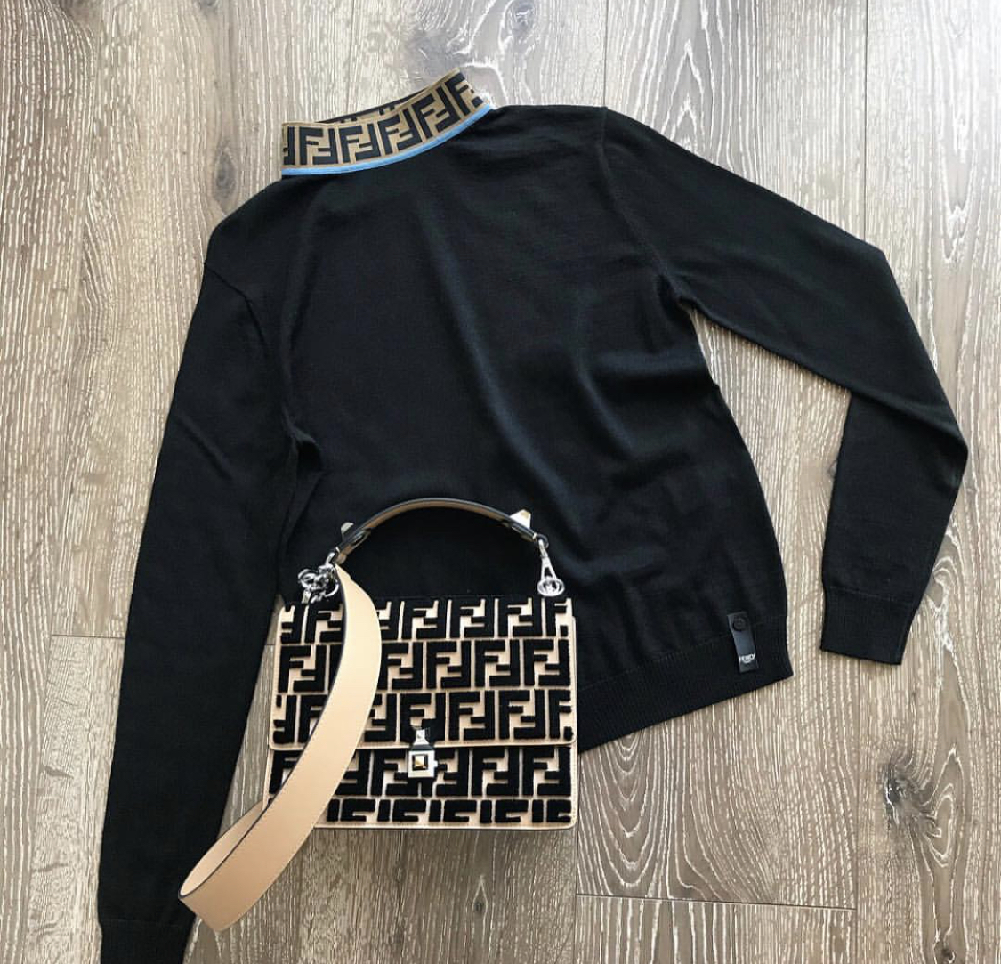 Fendi bag and jacket