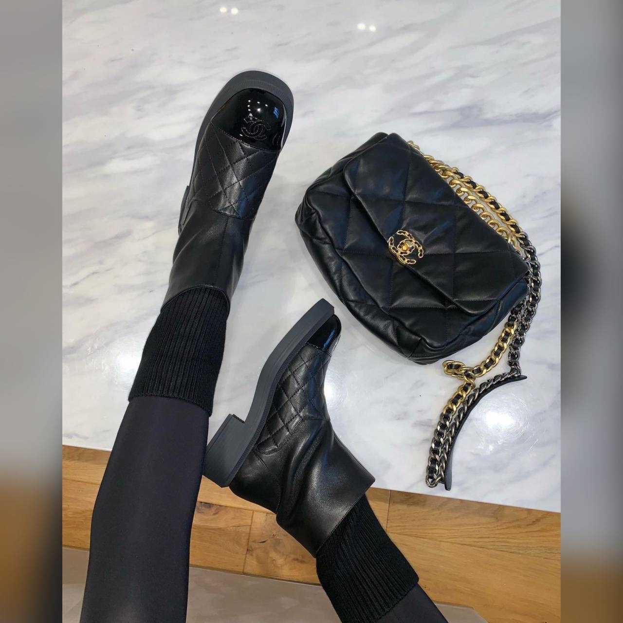 Chanel shoes & bag
