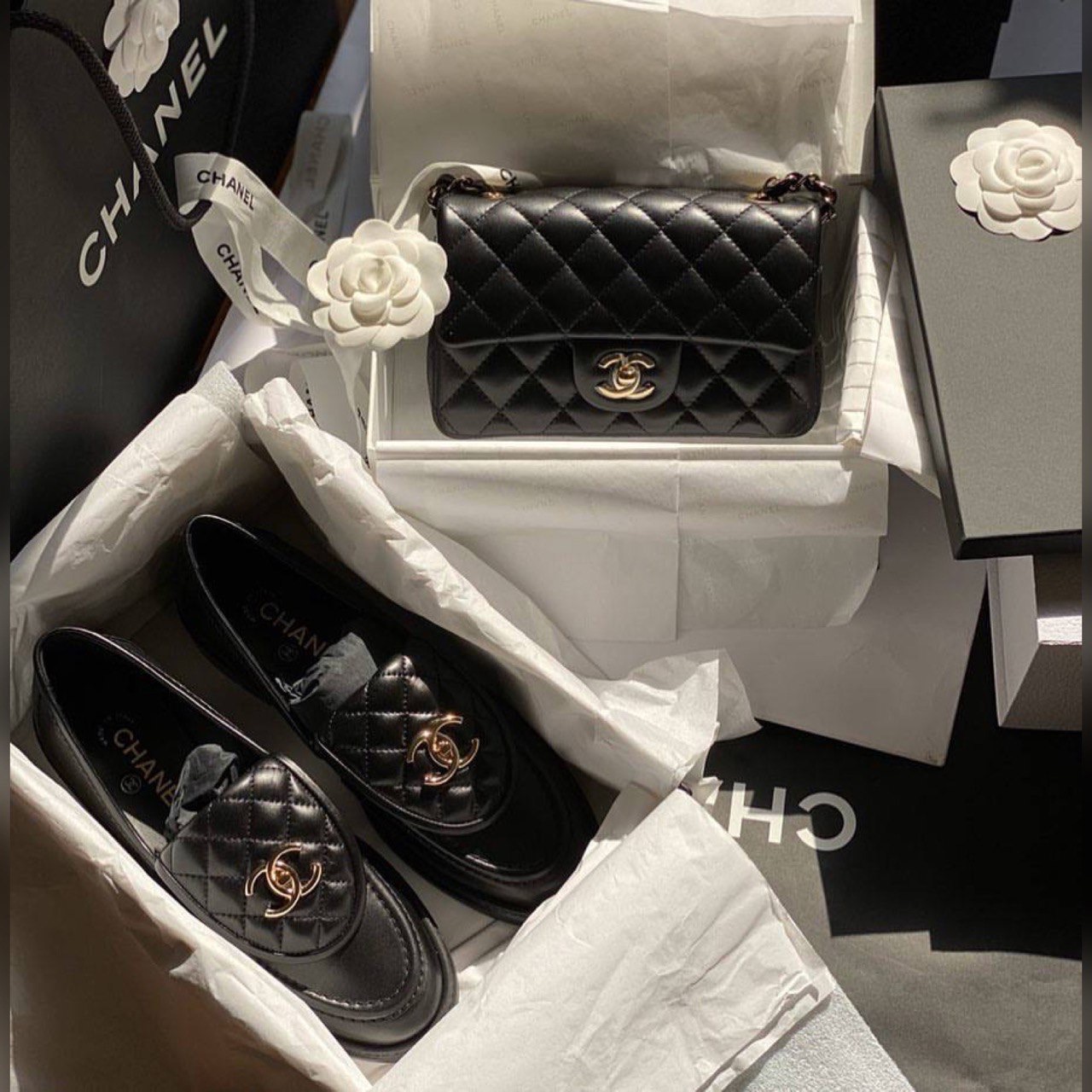 Chanel shoes & bag