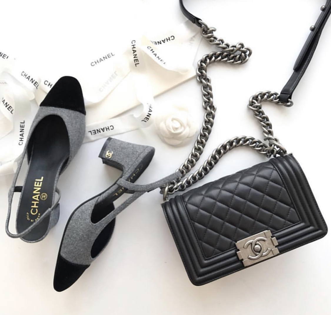 Chanel shoes and bag