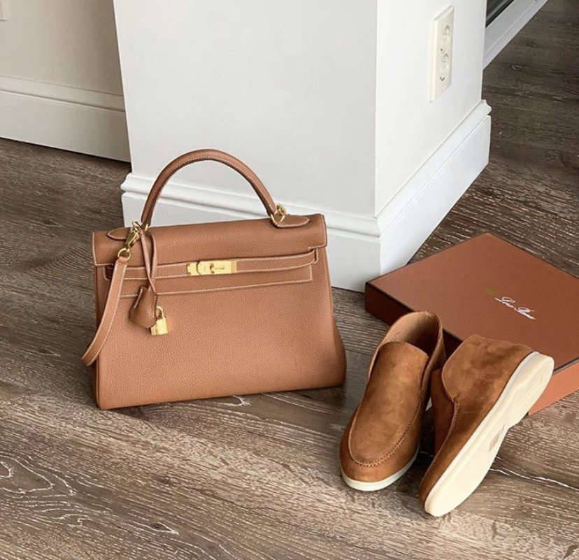 Loro Piana shoes / Hermes bag