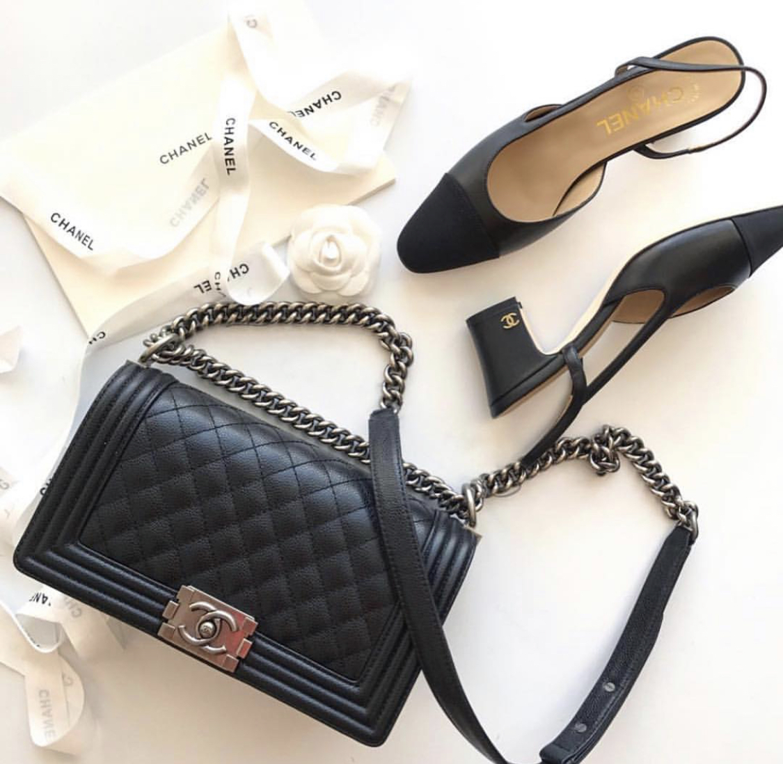 Chanel bag and shoes