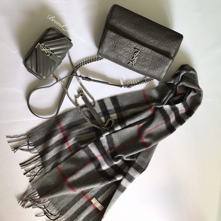 Saint Laurent Bag and Burberry Accessories